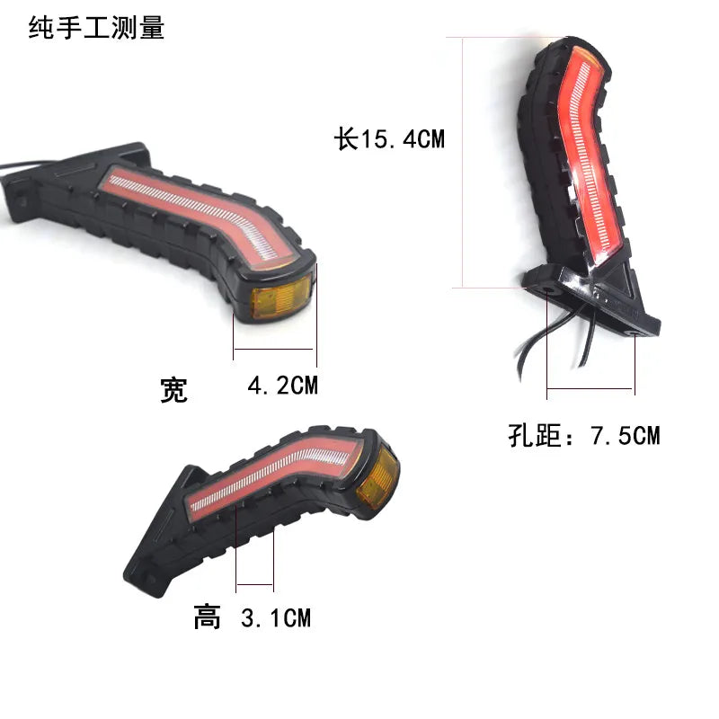 For Traile 2PCS Waterproof Trailer Outline Marker Truck Side