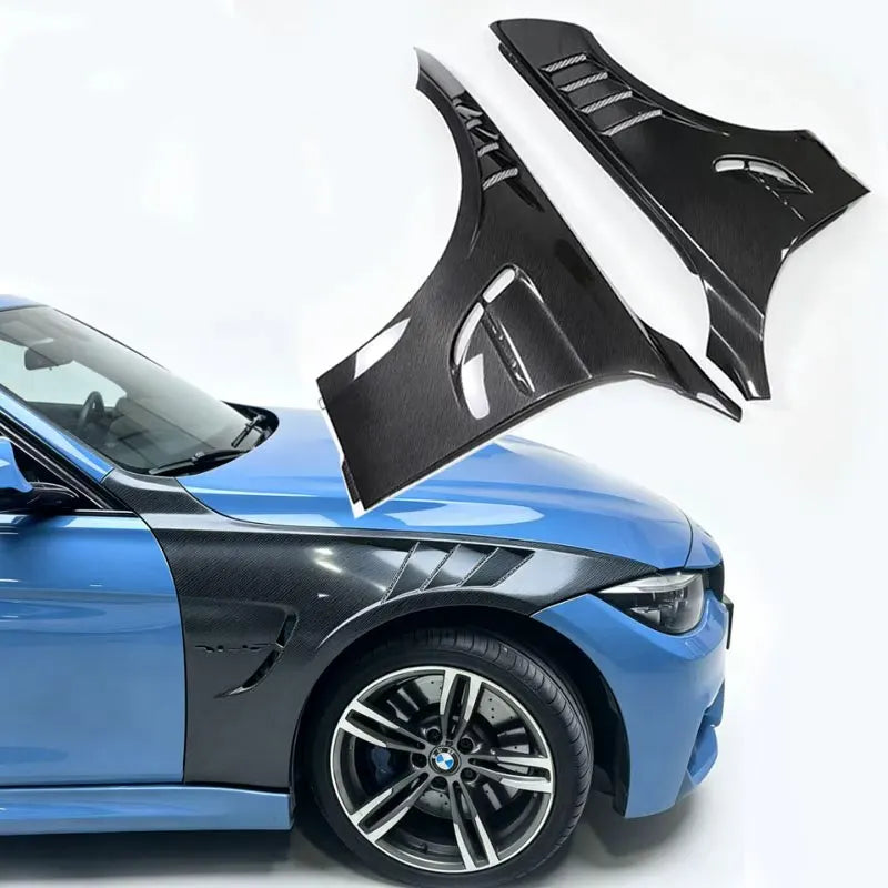 For BMW F80 M3 F82 F83 Carbon Fiber Open Hole Fender Side Vent