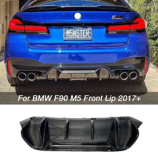 For BMW F90 M5 Competition 2017-2023 Real Carbon Fiber Rear