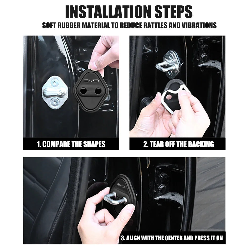 For BYD Seal U Dolphin Sealion 4PCS Silicone Door Lock Cover