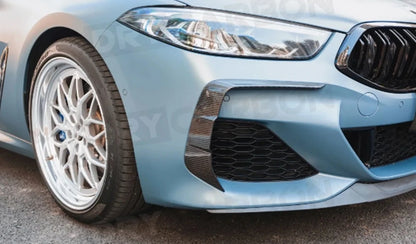 For BMW G14 G15 G16 M Dry Carbon Fiber Front Bumper Fog Cover