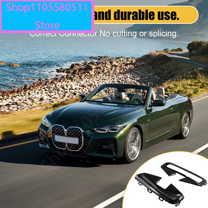 For BMW 4 Series G22 G23 Front Bumper Fog Grille Trim Strip Kit