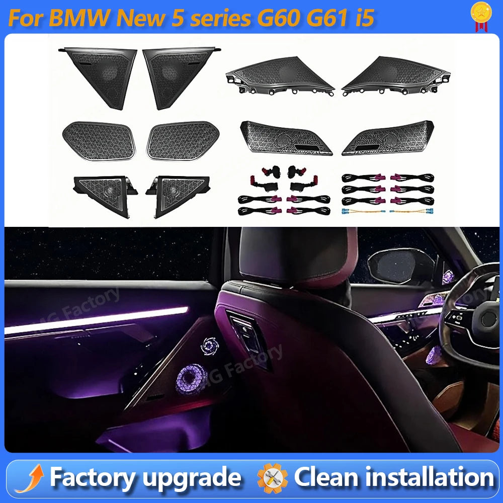 For BMW 5 Series G60 G61 10PCS Luminous Horn Cover I5 G90 G99 M5