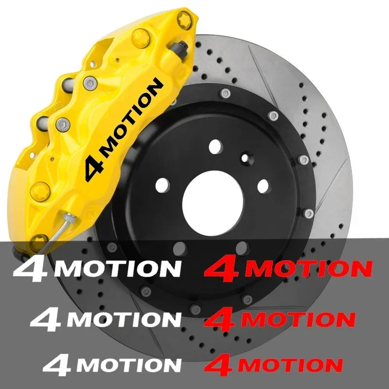 For Volkswagen 4 Motion Logo Beetle 6PCS Caliper Sticker Tire