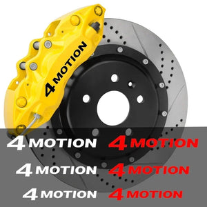 For Volkswagen 4 Motion Logo Beetle 6PCS Caliper Sticker Tire