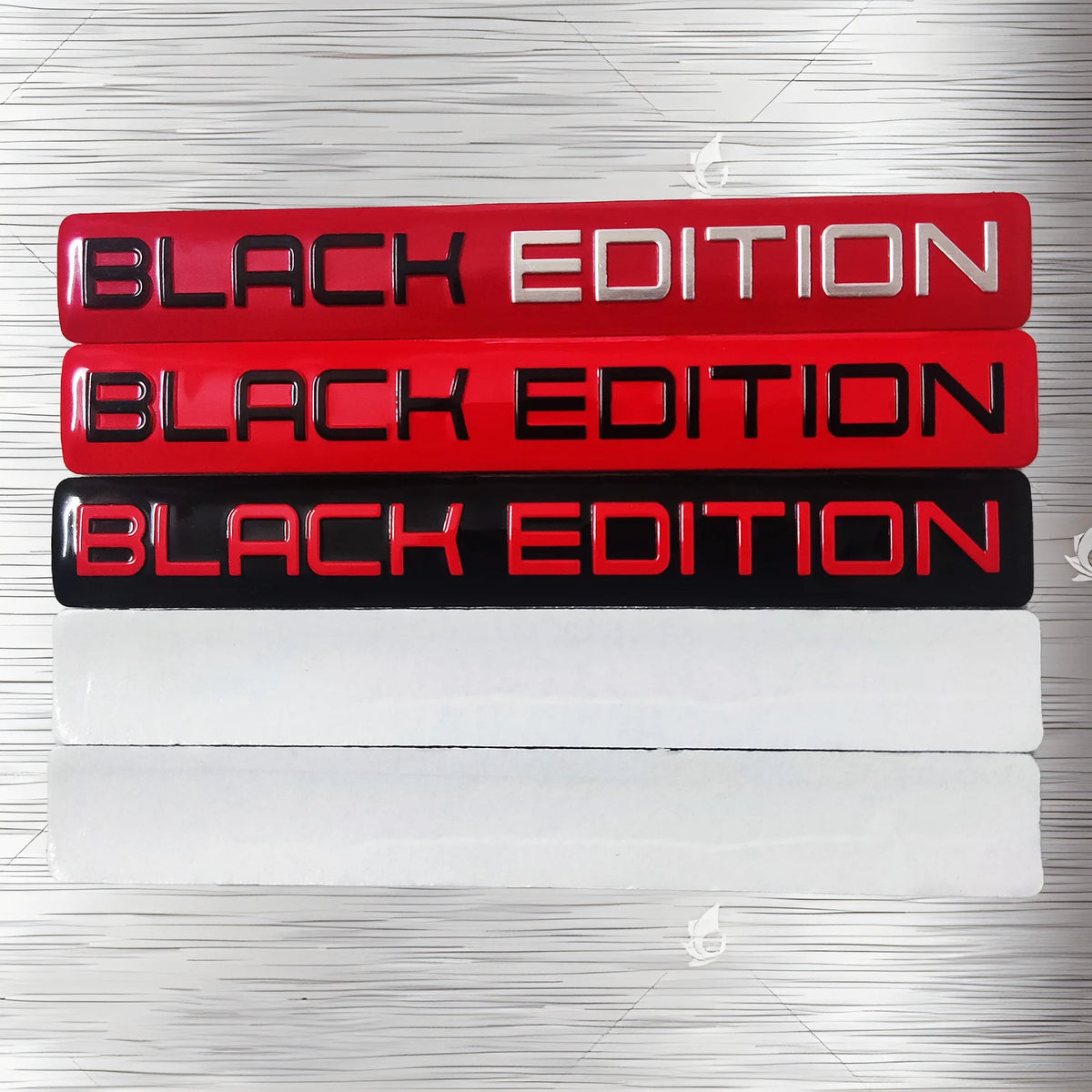 Black Edition Sticker Suitable Fender Rear Door Bumper Metal