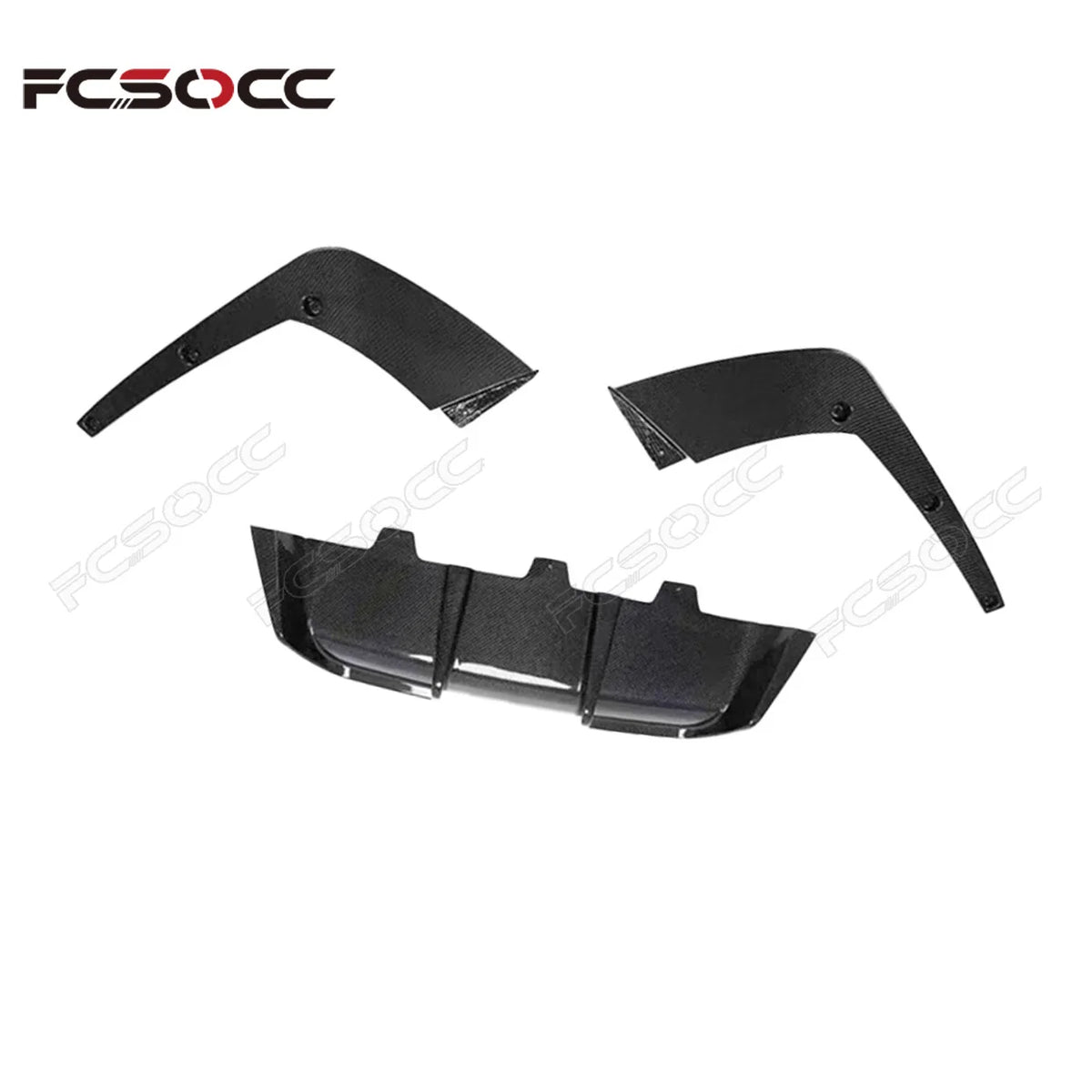 For BMW F06 F12 F13 M6 Series Carbon Fiber Rear Bumper Diffuser
