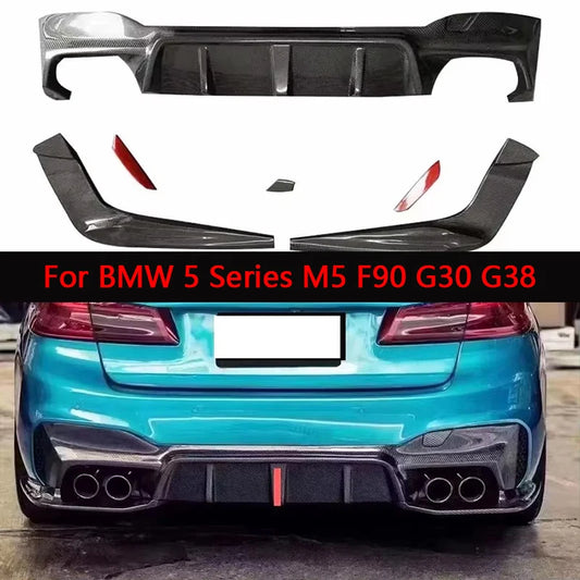 For BMW 5 Series M5 F90 G30 G38 Carbon Fiber Back Lip Rear
