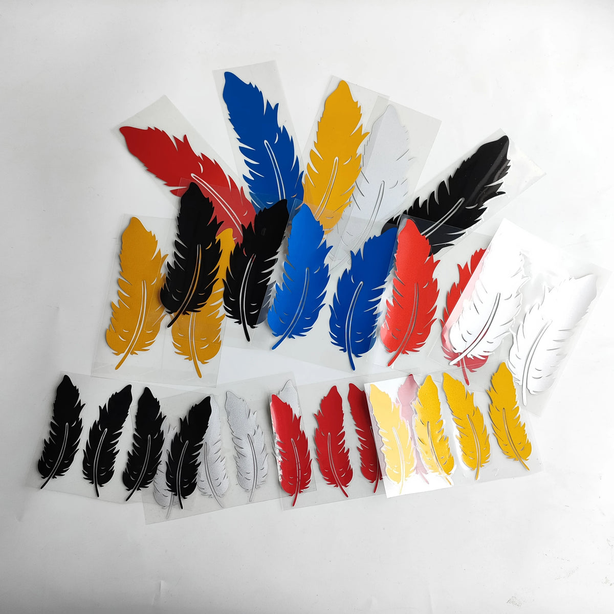 Various Size Flying Feather Decal Sticker Reflective Vinyl