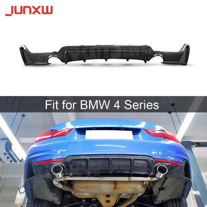 For BMW 4 Series F32 F33 Carbon Fiber Rear Diffuser Spoiler F36