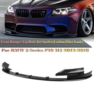 For BMW F10 M5 Only 2010-2016 Front Bumper Spoiler Lip blade+fog