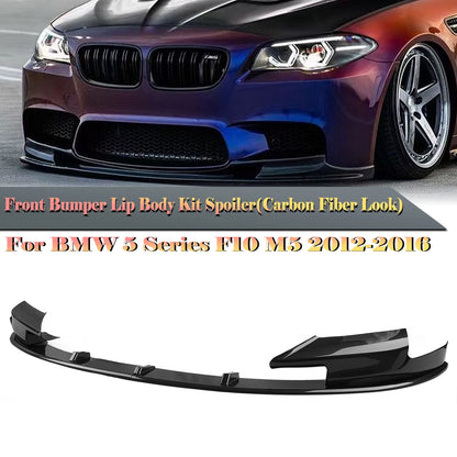 For BMW F10 M5 Only 2010-2016 Front Bumper Spoiler Lip blade+fog