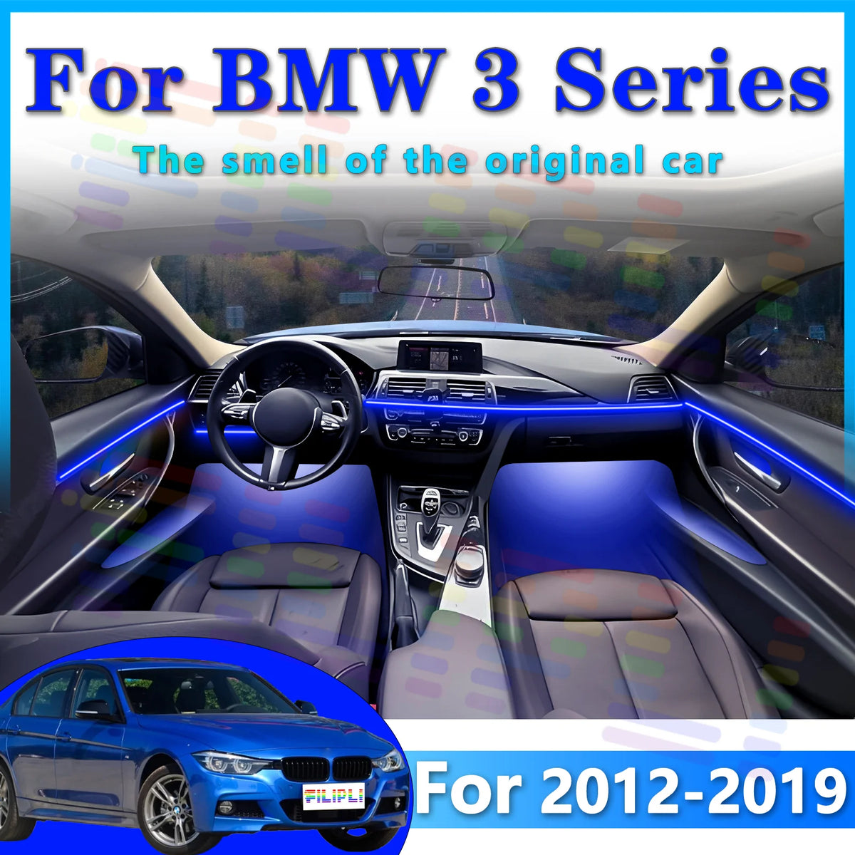 For BMW 3SER F30 F35 Dynamic Lighting Scenes That Sync Music