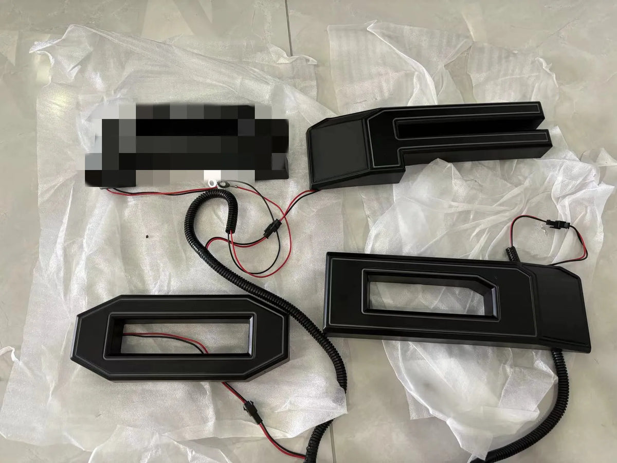 For Ford Good ABS Letters White Fit