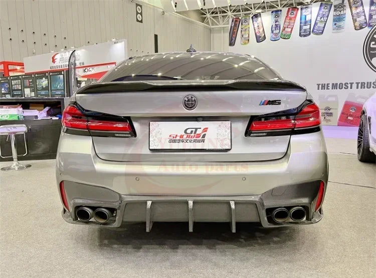 For BMW M5 F90 2018-2022 Carbon Fiber Front Bumper Lip Rear