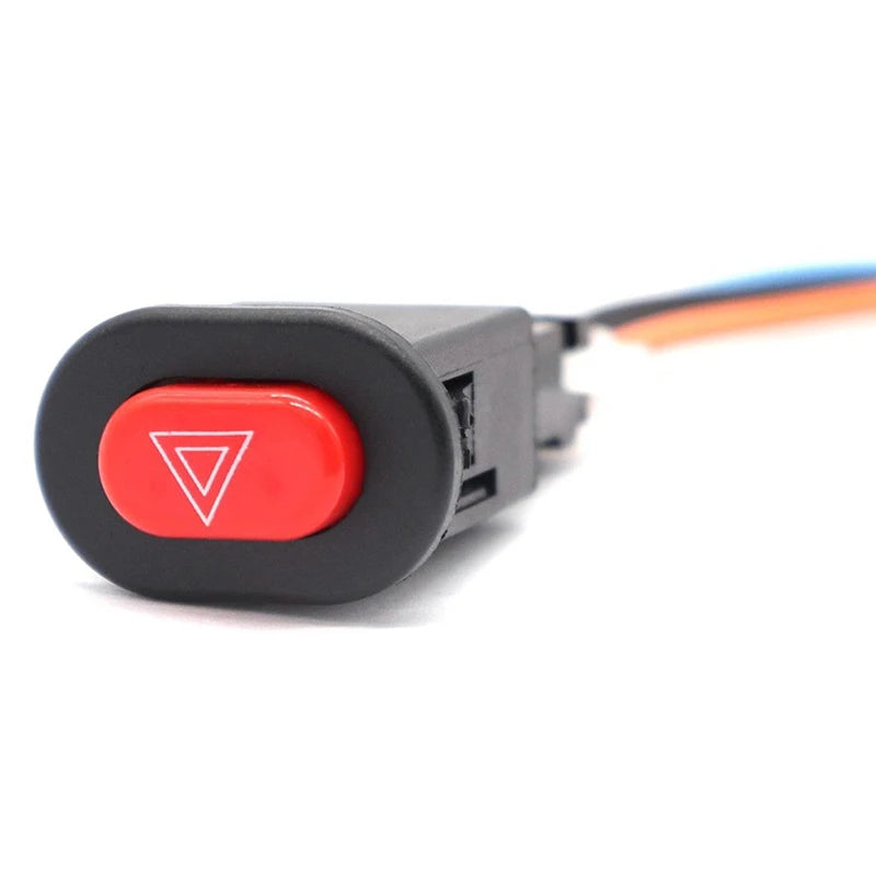Motorcycle Hazard Switch Double Warning Flasher Emergency Signal