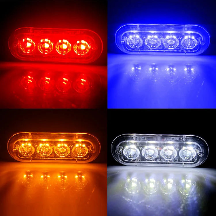 4LED Truck Trailer Beacon Side Waterproof Dc 12V 24V