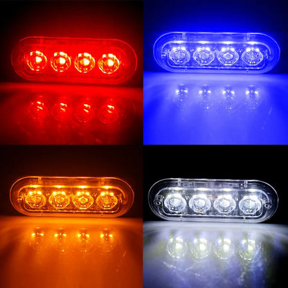 4LED Truck Trailer Beacon Side Waterproof Dc 12V 24V