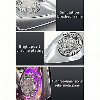 For Benz W222 S-Class S400 S450 Colors Ambient 4D Rotary Speaker