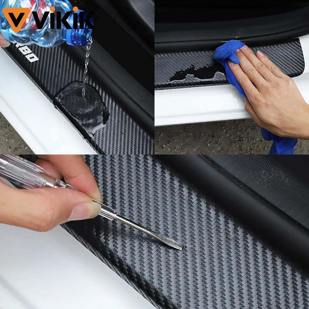 For Laptop Phone Cover 3D Wrap Carbon Fiber Vinyl Motorcycle