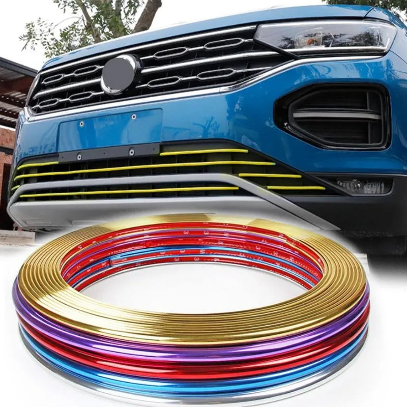 8M Decor Wheel Rim Protector Sticker Chrome Moulding Strip