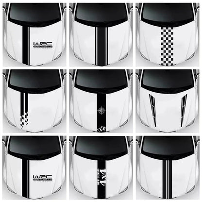 For Personalized Stripe Hood Stickers Automobiles Supplies Cover