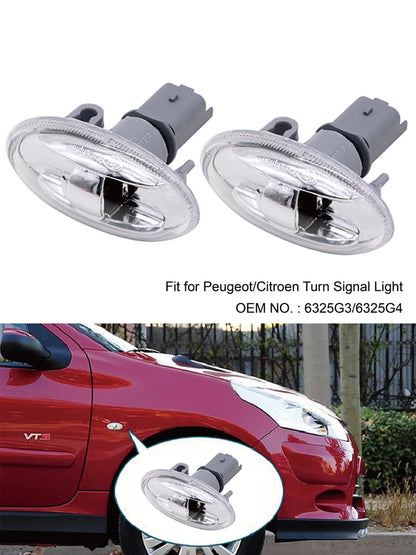 For Peugeot 108 107 206 1007 Parts Side Indicator Repeater