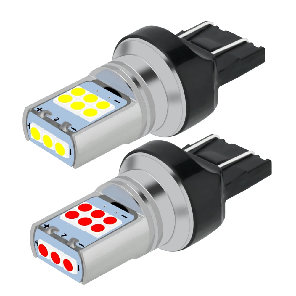 2PCS T20 3157 Bulbs 7443 W21 5W 7440 W21W