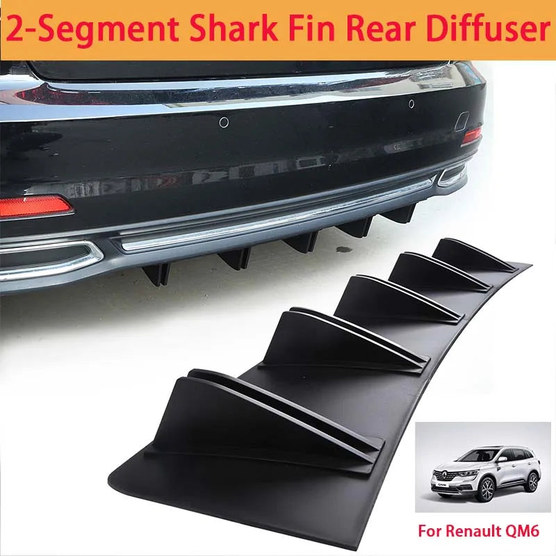 For Renault QM6 Shark Fin Rear Diffuser Split Chassis Spoiler