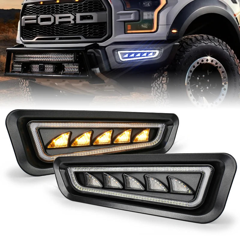For 2017-2020 Ford F150 Raptor Movotor Waterproof Bumper Fog Ice