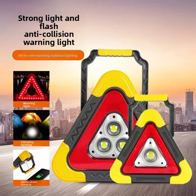 In Solar Tripod Warning Sign Triangle Emergency Tool Kit