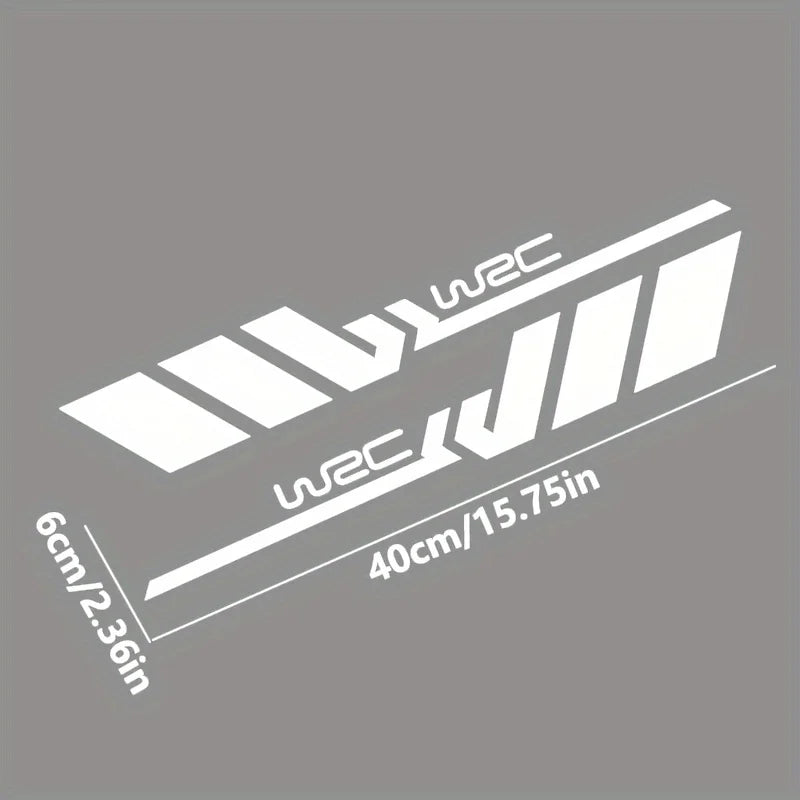 2pieces Stripes Cars Wrc Side Skirt Sticker Sports Decorations