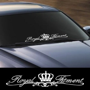 Front Windshield Pvc Sticker Graphics Crown Art Vinyl Film