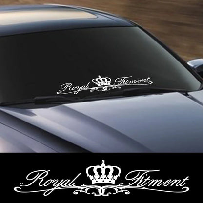 Front Windshield Pvc Sticker Graphics Crown Art Vinyl Film