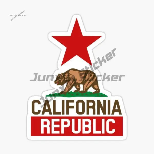 For Gtr Evo Decor Decal California Republic Bear Flag Sticker