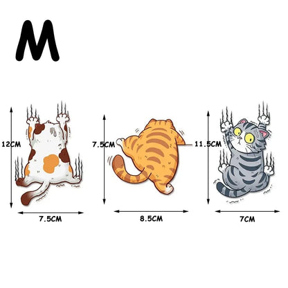 Kkjoy Set Cute Pet Cat Sticker Climbing Cats Animal