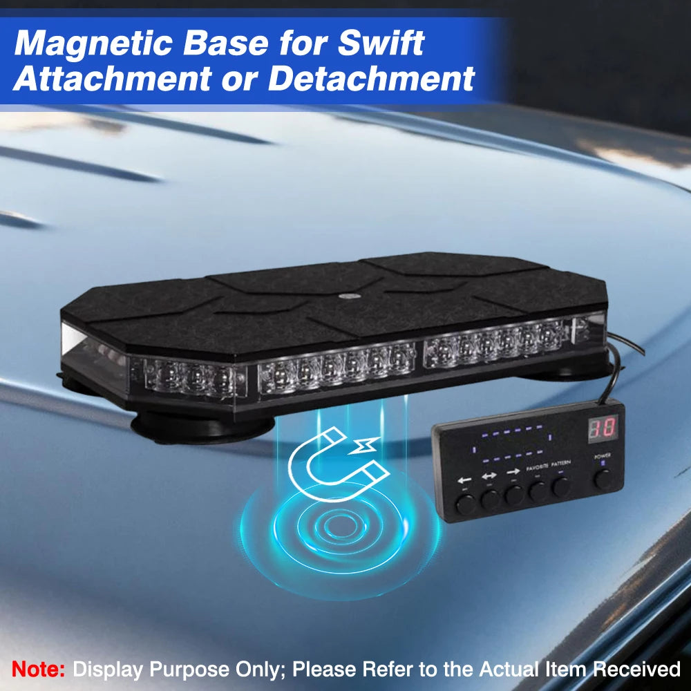 12-24v 42LED Strobe Warning Roof Emergency Safety Flashing
