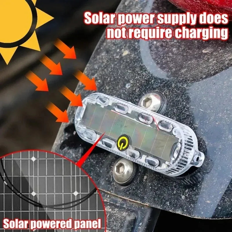 solar-powered Warning Safety Flashing Adjustable Automatic