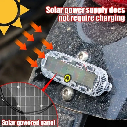 solar-powered Warning Safety Flashing Adjustable Automatic
