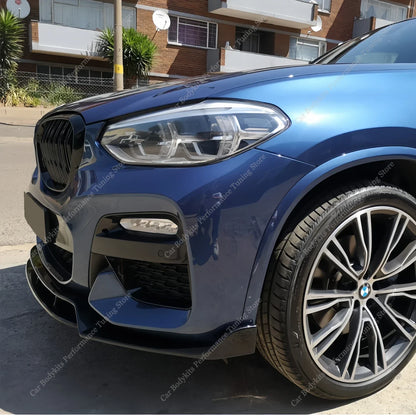 For BMW X3 G01 X4 G02 4PCS Performance Front Bumper Splitter Lip