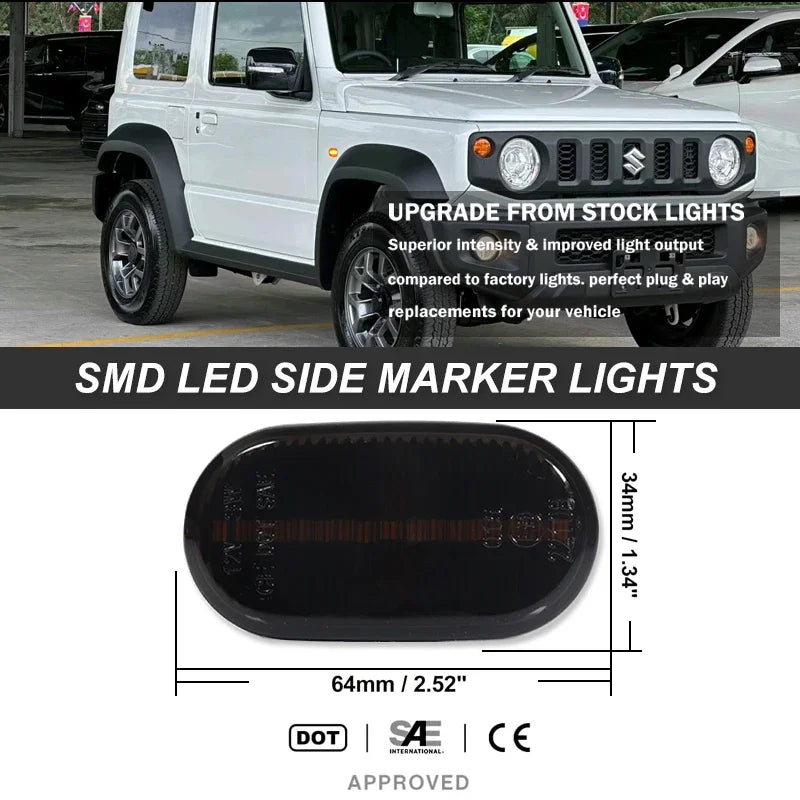For Suzuki Jimny JB64W JB74 JB23 Upgrade Appearance Dynamic Side