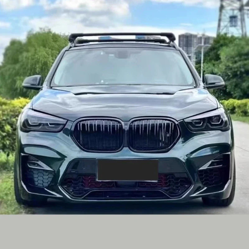 For BMW X1 F48 F49 16-19 Front Rear Bumper Tail Throat Grille