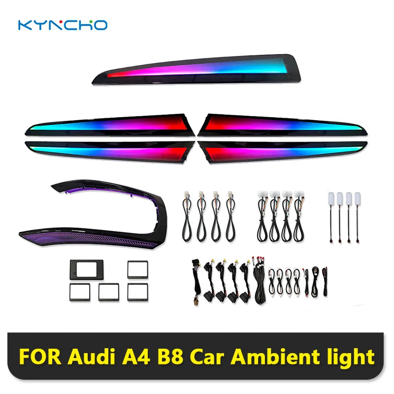 For Audi A4 B8 Ambient Lighting Kyncho Is Suitable Models From