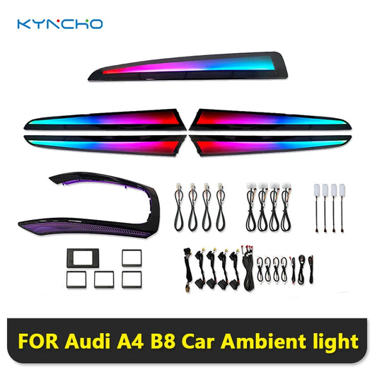 For Audi A4 B8 Ambient Lighting Kyncho Is Suitable Models From