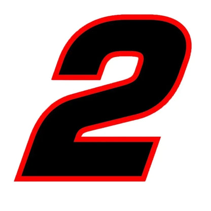 Various Sizes Removable Decal Racing Number Wall Sticker