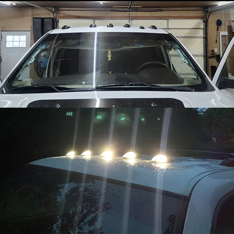 5PCS Cab Roof Running Marker Truck SUV 4X4 Dc