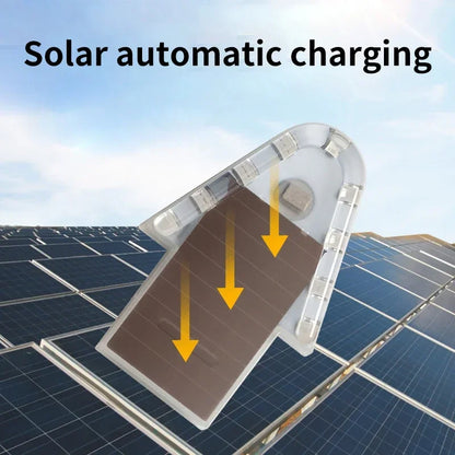 Motorcycle Anti Rear End Collision Solar Powered Flashing Warning