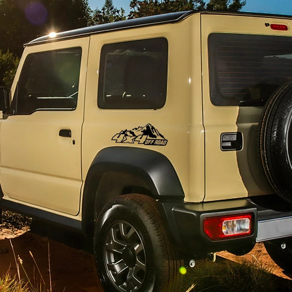 For Waterproof Vinyl Film Sticker 4X4 Offroad Mountain Pvc