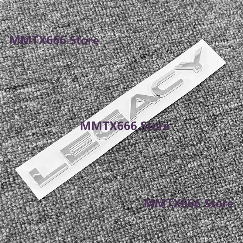 3D ABS Legacy Logo Badge Stickers Rear Trunk Body