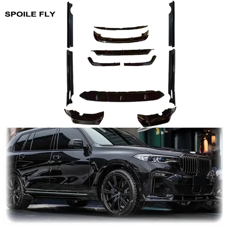 For BMW X7 G07 M Sport Design 12PCS 2019 2022 Rear Diffuser